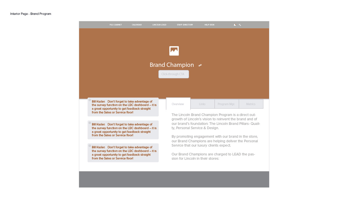 Lincoln Brand Champion Enrollment Metrics