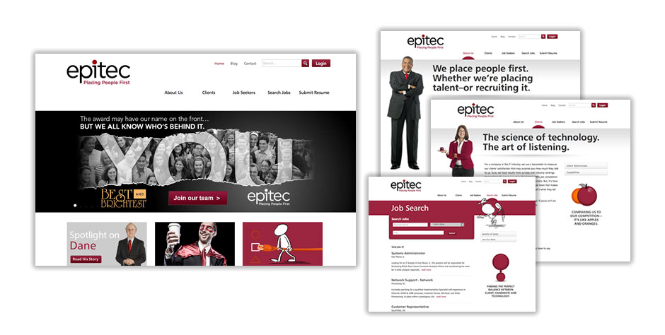 Epitec Web Site Pages