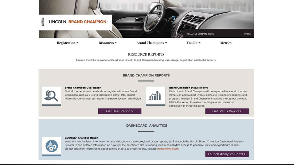 Lincoln Brand Champion Analytics