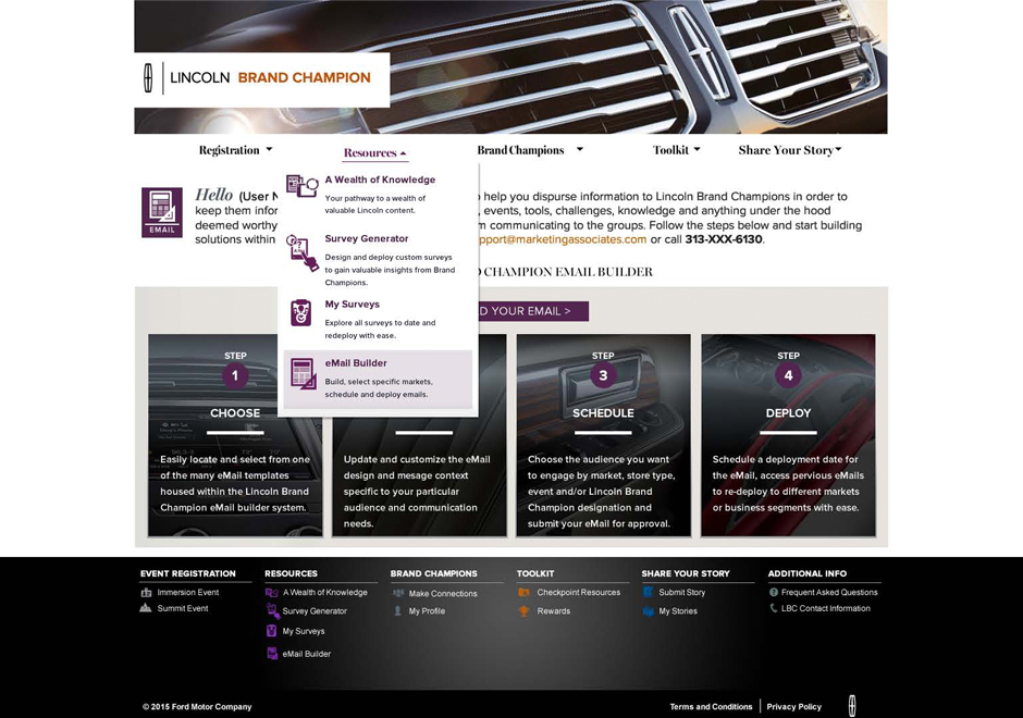 Lincoln Brand Champion eMail Builder Stage 2