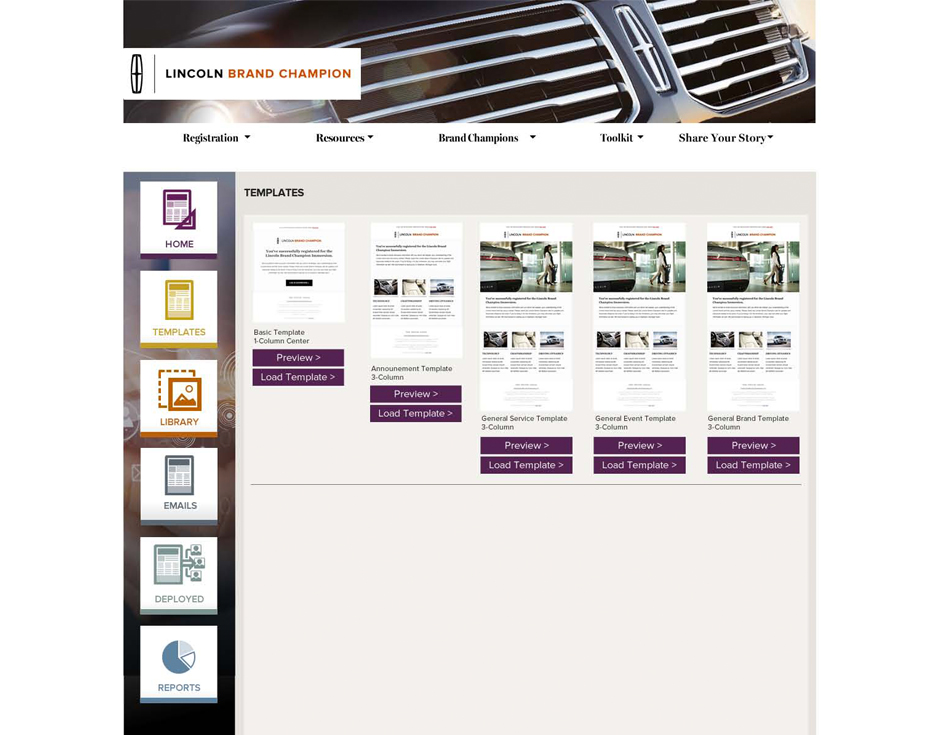 Lincoln Brand Champion eMail Builder Stage 3