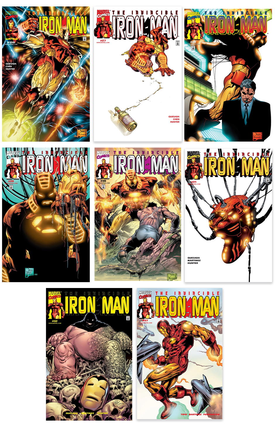 Marvel Comics Iron Man Covers