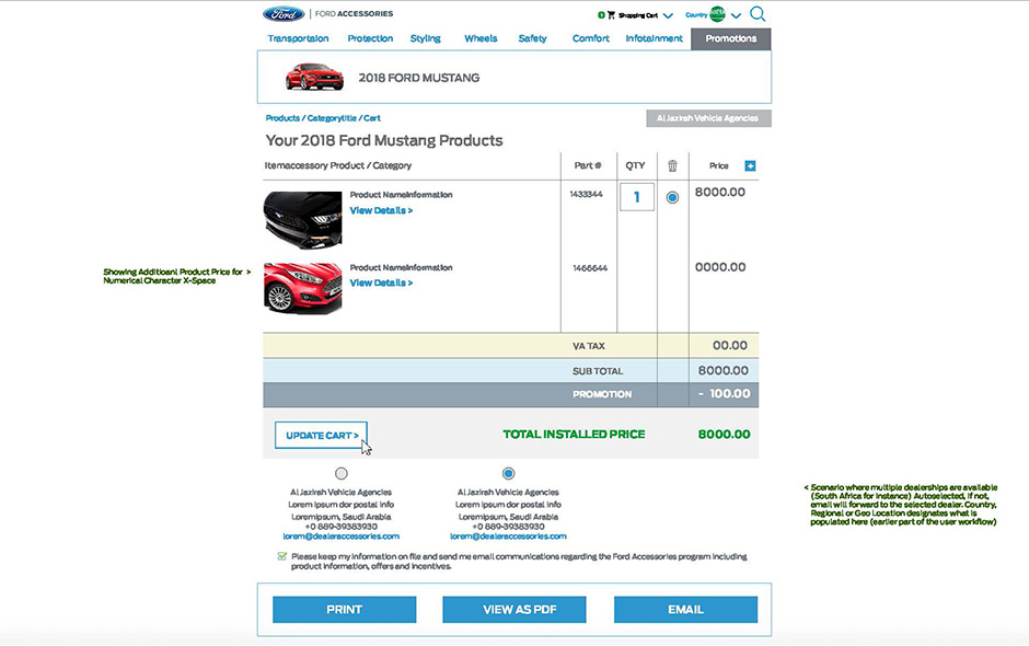 Ford Middle East Accessories-Mustang