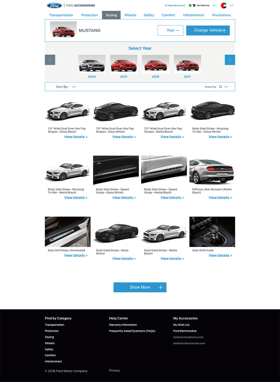Ford Middle East Accessories-Vehicle Change