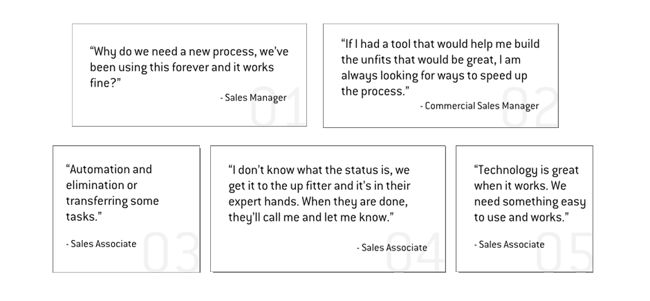 Ford Upfits UX Research Screen 1